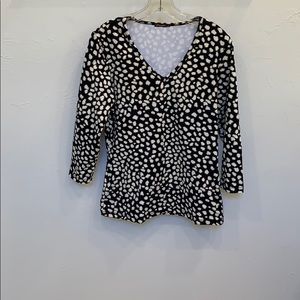 J McLaughlin Black, beige/gray, Classic Tee